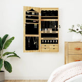 Schmuckschrank mit Wandspiegel 37,5x10x90 cm