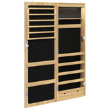 Schmuckschrank mit Spiegel und wandmontierter LED-Beleuchtung