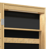 Schmuckschrank mit Spiegel und wandmontierter LED-Beleuchtung