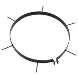 Colliers aérateurs de pelouse 5 pcs avec pointes Ø 30 cm fer