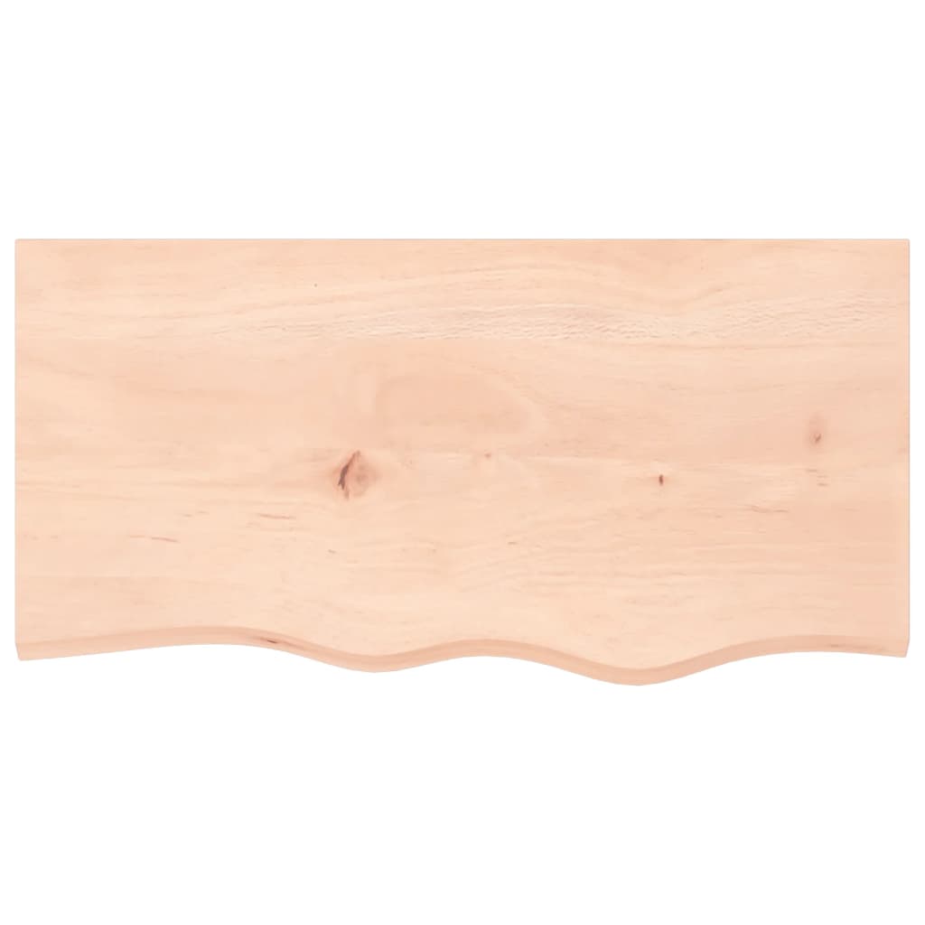 Étagère murale 80x40x(2-6) cm bois de chêne massif non traité