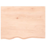 Étagère murale 80x60x(2-6) cm bois de chêne massif non traité