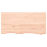 Étagère murale 100x50x(2-6) cm bois de chêne massif non traité