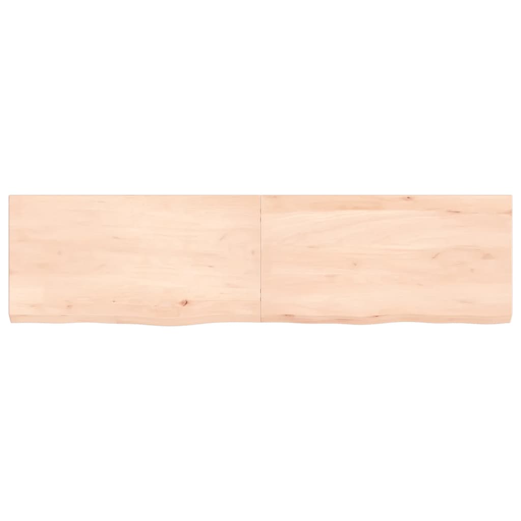 Étagère murale 120x30x(2-4) cm bois de chêne massif non traité