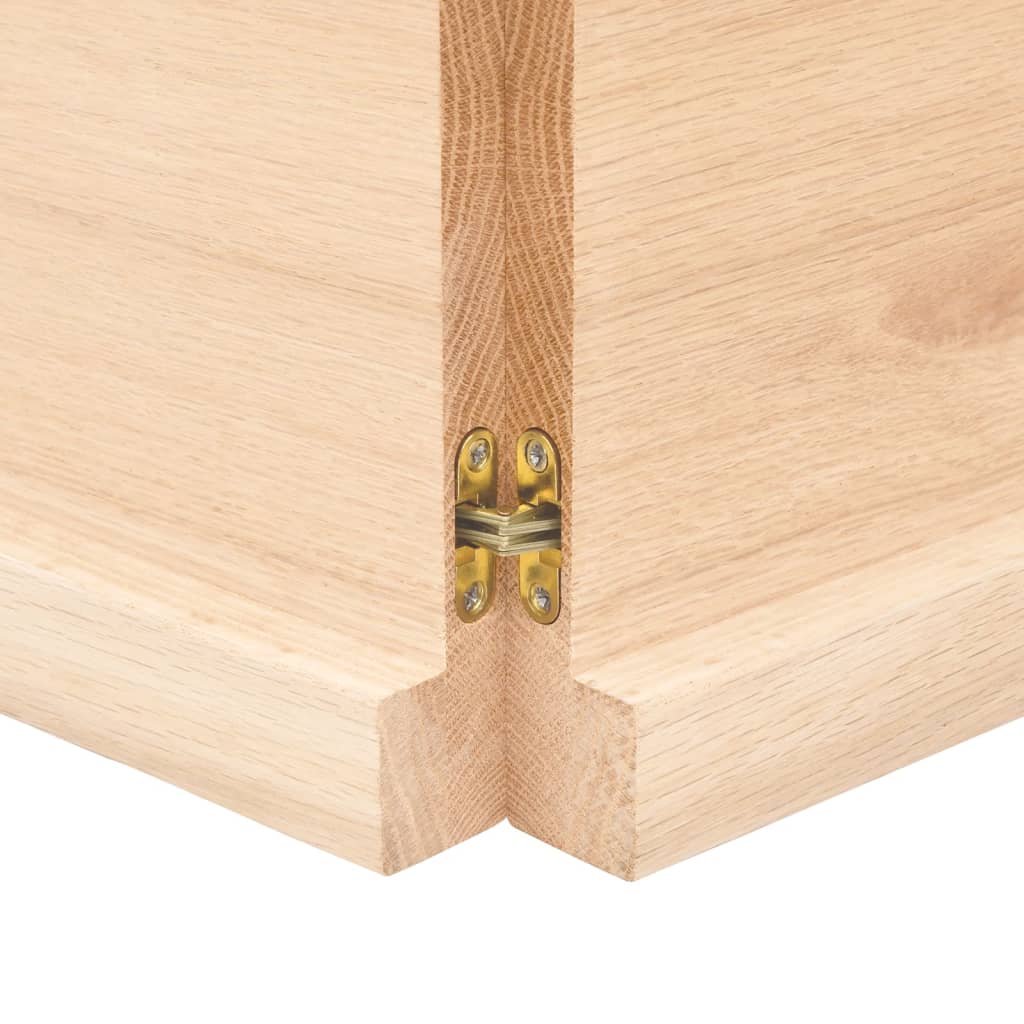 Étagère murale 120x30x(2-4) cm bois de chêne massif non traité