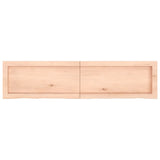 Étagère murale 120x30x(2-4) cm bois de chêne massif non traité