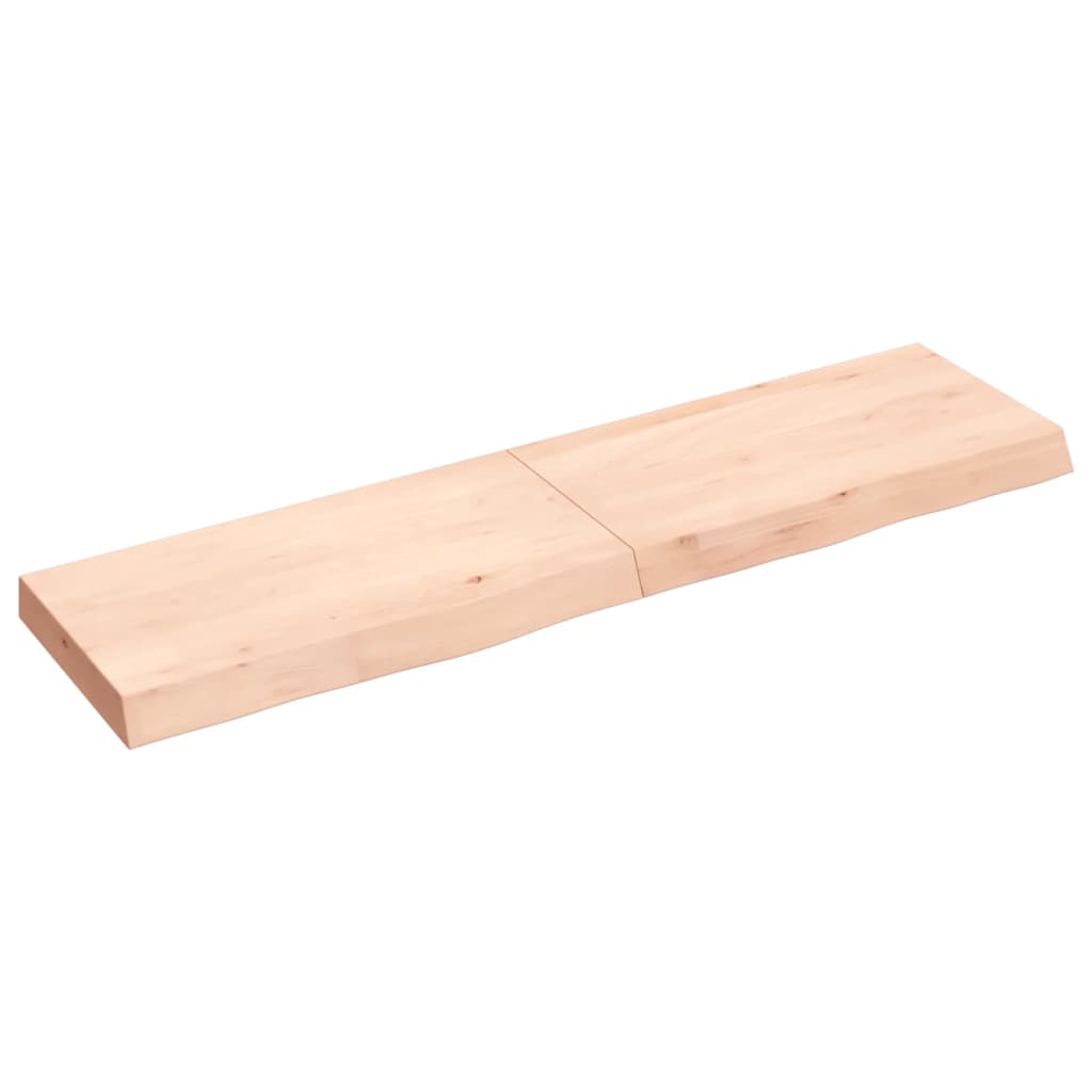 Étagère murale 120x30x(2-6) cm bois de chêne massif non traité