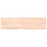 Étagère murale 120x30x(2-6) cm bois de chêne massif non traité