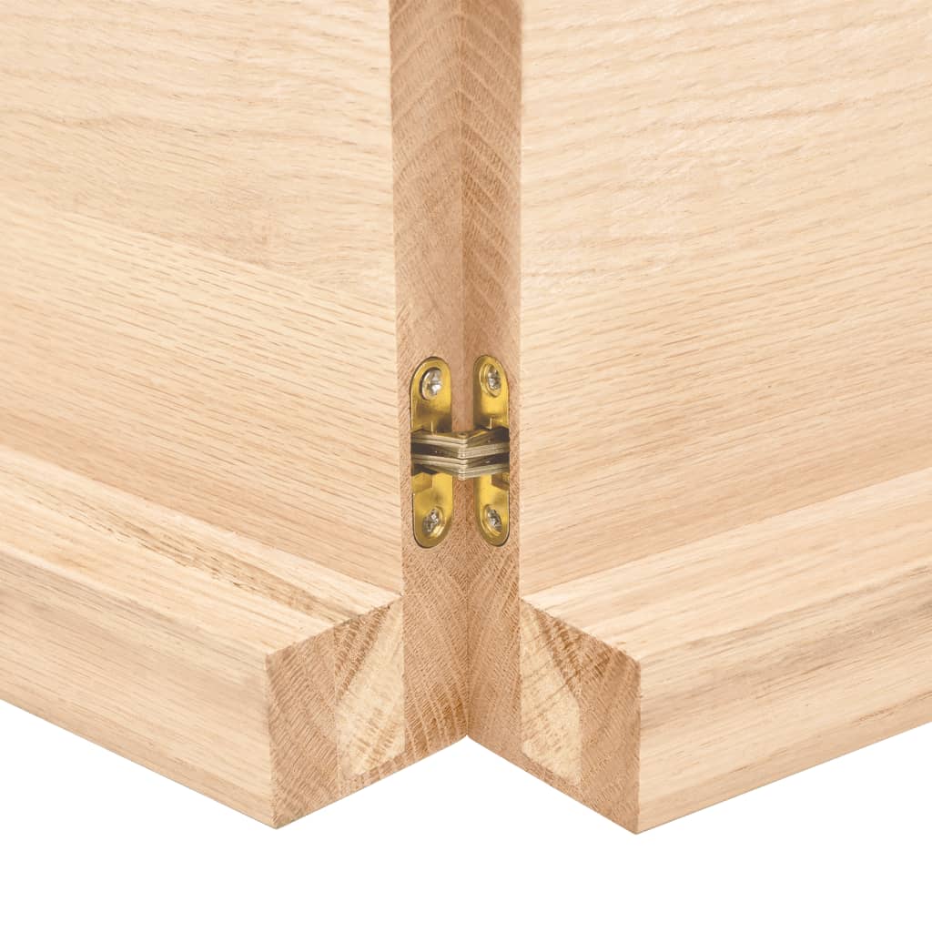 Étagère murale 120x30x(2-6) cm bois de chêne massif non traité