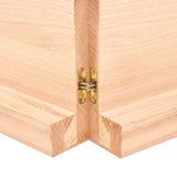 Étagère murale 120x30x(2-6) cm bois de chêne massif non traité