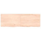 Étagère murale 120x40x(2-4) cm bois de chêne massif non traité