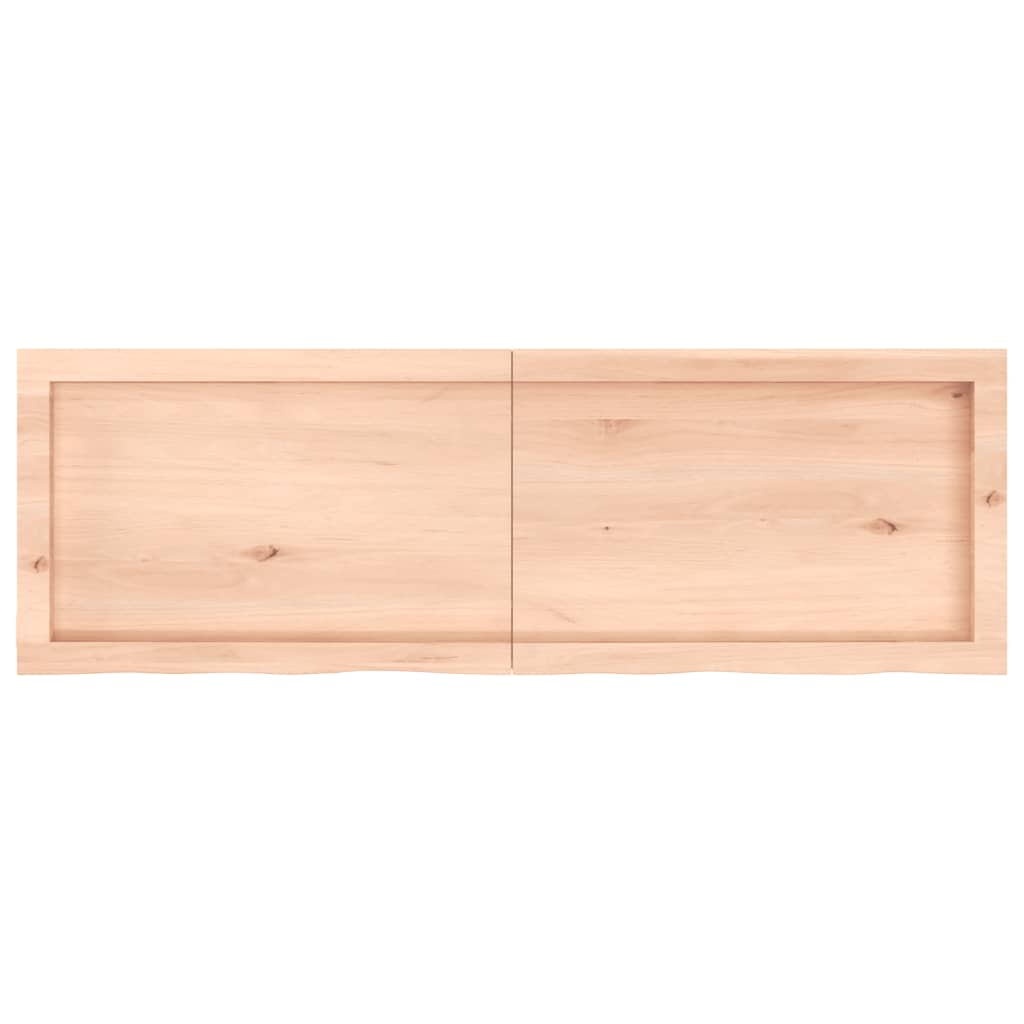 Étagère murale 120x40x(2-4) cm bois de chêne massif non traité