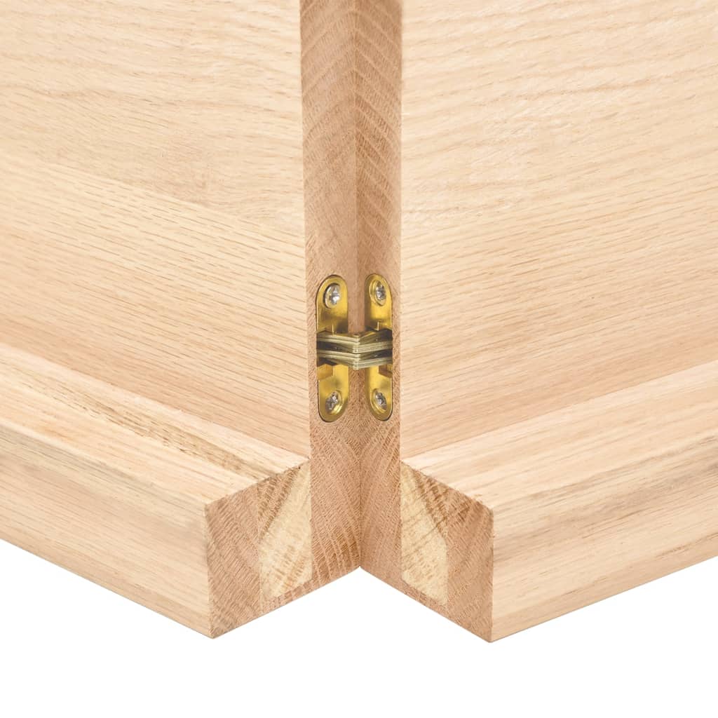 Étagère murale 120x40x(2-6) cm bois de chêne massif non traité