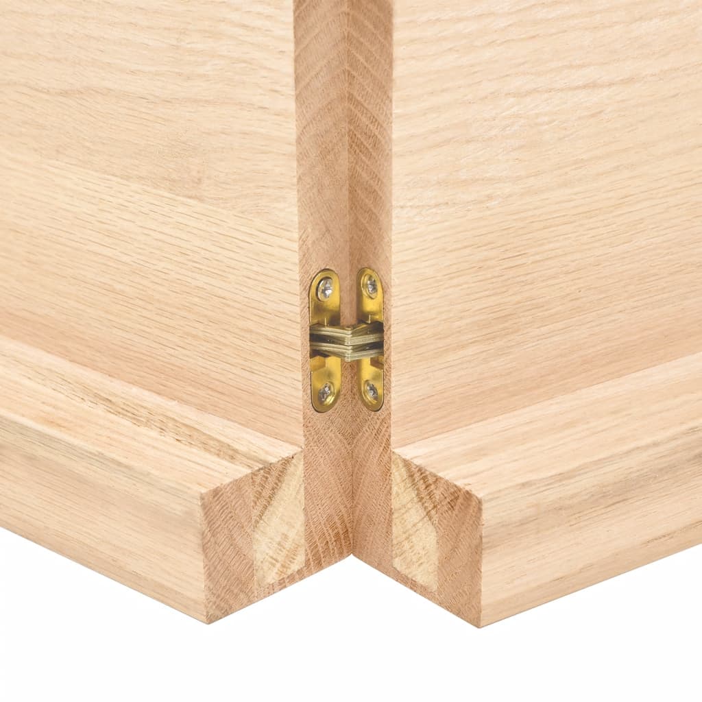 Étagère murale 120x60x(2-6) cm bois de chêne massif non traité