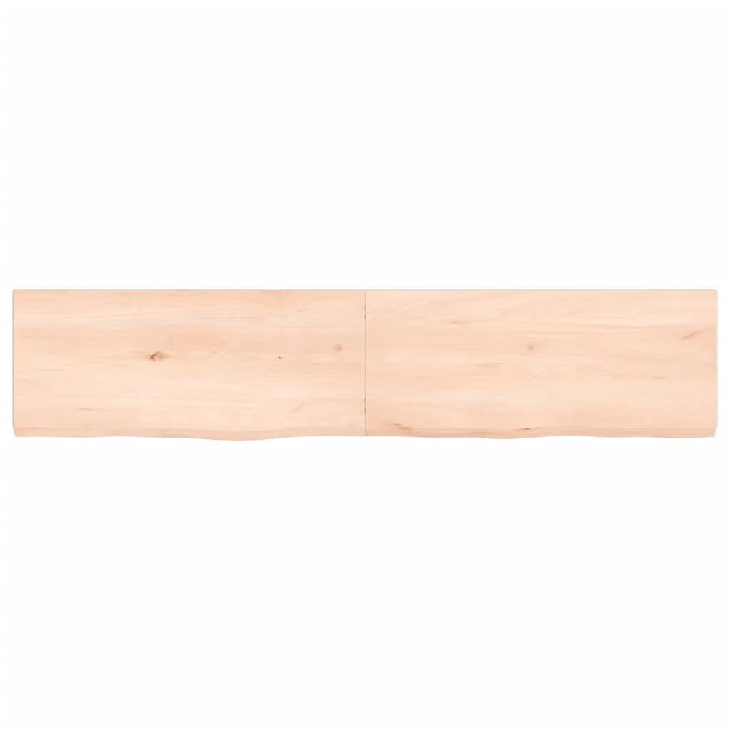 Étagère murale 140x30x(2-4) cm bois de chêne massif non traité