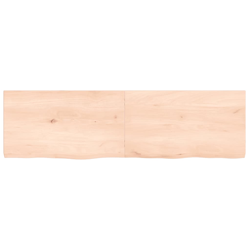 Étagère murale 140x40x(2-4) cm bois de chêne massif non traité