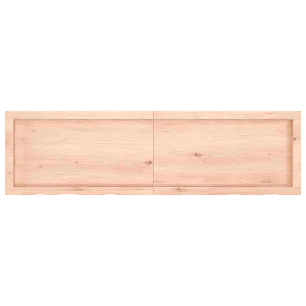 Étagère murale 140x40x(2-4) cm bois de chêne massif non traité