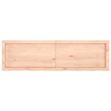 Étagère murale 140x40x(2-4) cm bois de chêne massif non traité