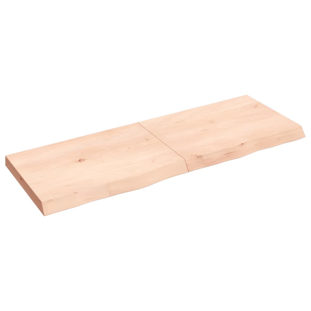 Étagère murale 140x50x(2-6) cm bois de chêne massif non traité