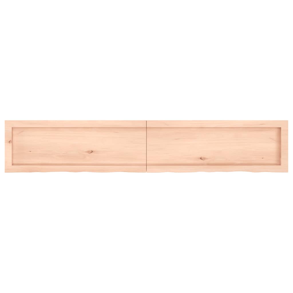 Étagère murale 160x30x(2-4) cm bois de chêne massif non traité