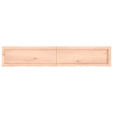 Étagère murale 160x30x(2-4) cm bois de chêne massif non traité