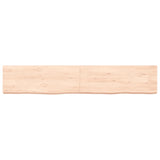 Étagère murale 160x30x(2-6) cm bois de chêne massif non traité