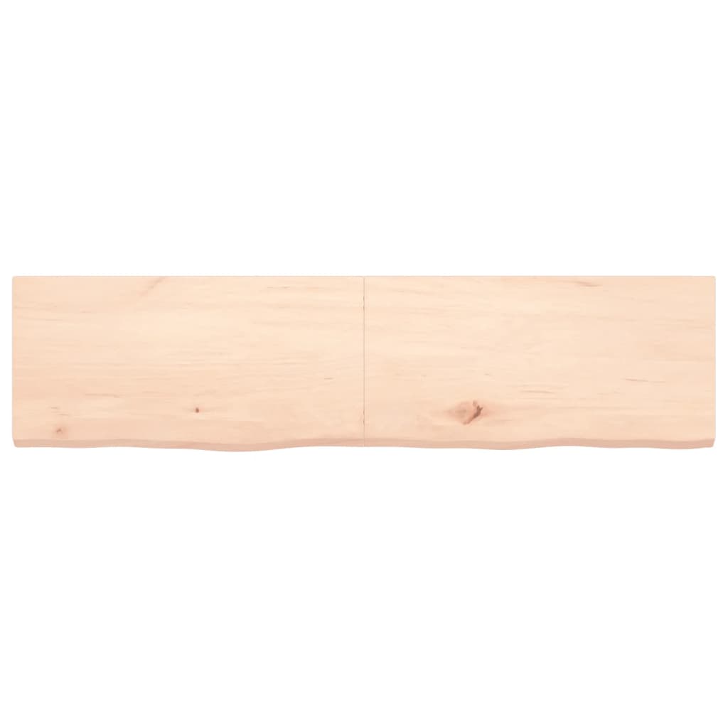 Étagère murale 160x40x(2-4) cm bois de chêne massif non traité