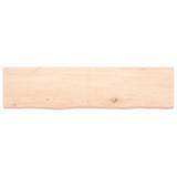 Étagère murale 160x40x(2-4) cm bois de chêne massif non traité