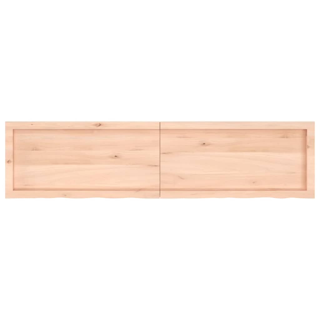 Étagère murale 160x40x(2-4) cm bois de chêne massif non traité