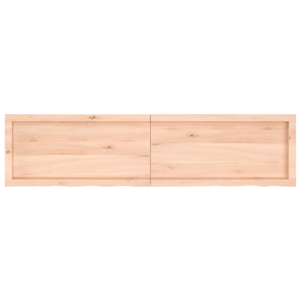 Étagère murale 160x40x(2-6) cm bois de chêne massif non traité