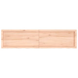 Étagère murale 160x40x(2-6) cm bois de chêne massif non traité