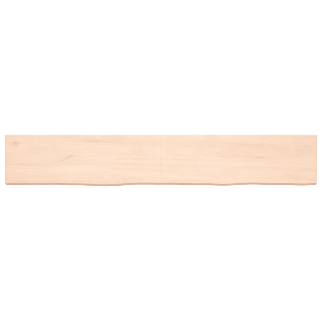 Étagère murale 180x30x(2-4) cm bois de chêne massif non traité