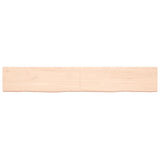 Étagère murale 180x30x(2-4) cm bois de chêne massif non traité