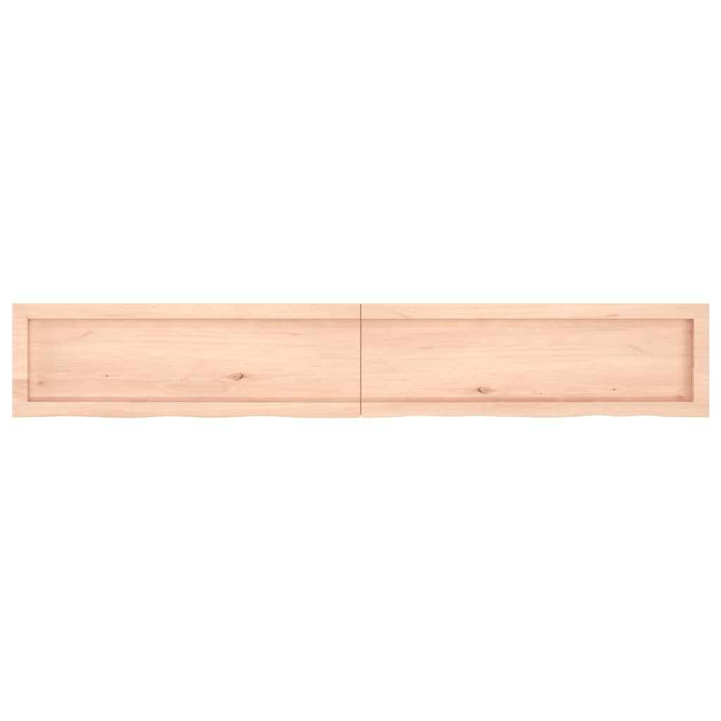 Étagère murale 180x30x(2-4) cm bois de chêne massif non traité