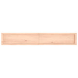 Étagère murale 180x30x(2-4) cm bois de chêne massif non traité