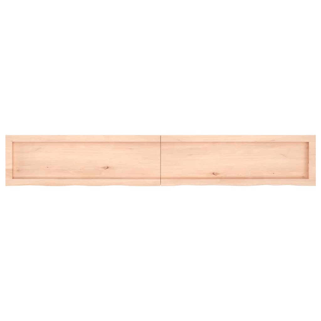 Étagère murale 180x30x(2-6) cm bois de chêne massif non traité