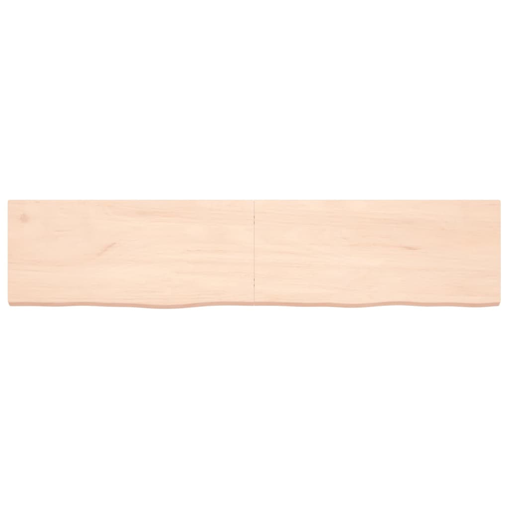 Étagère murale 180x40x(2-4) cm bois de chêne massif non traité