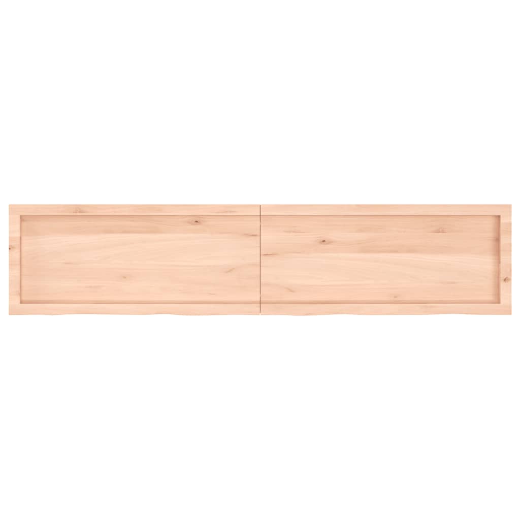 Étagère murale 180x40x(2-4) cm bois de chêne massif non traité