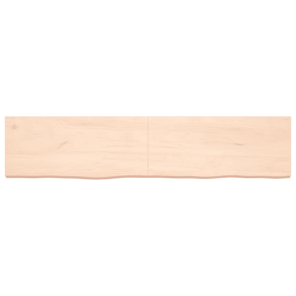 Étagère murale 180x40x(2-6) cm bois de chêne massif non traité