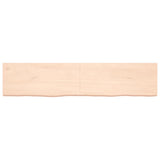 Étagère murale 180x40x(2-6) cm bois de chêne massif non traité