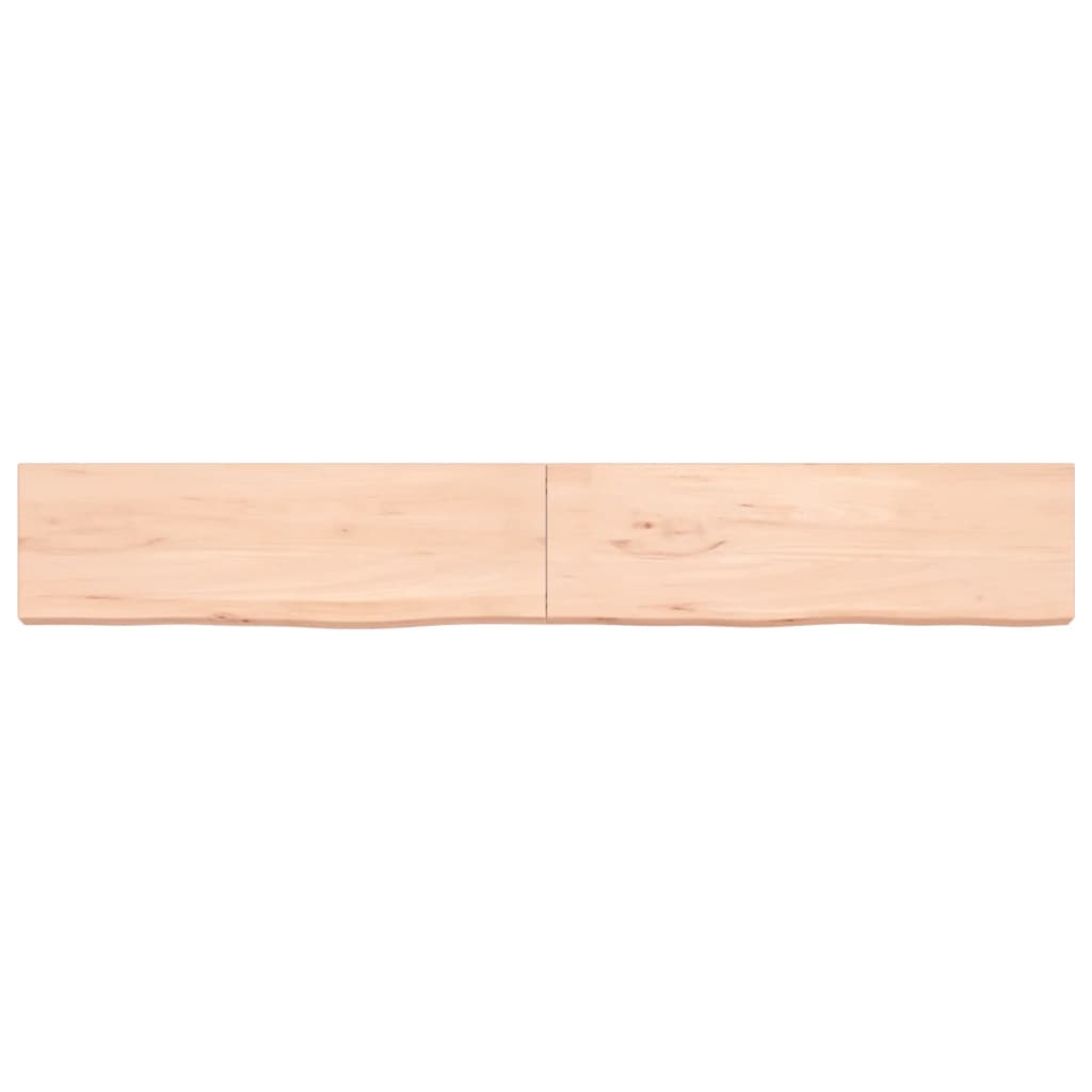 Étagère murale 200x30x(2-6) cm bois de chêne massif non traité