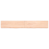 Étagère murale 200x30x(2-6) cm bois de chêne massif non traité