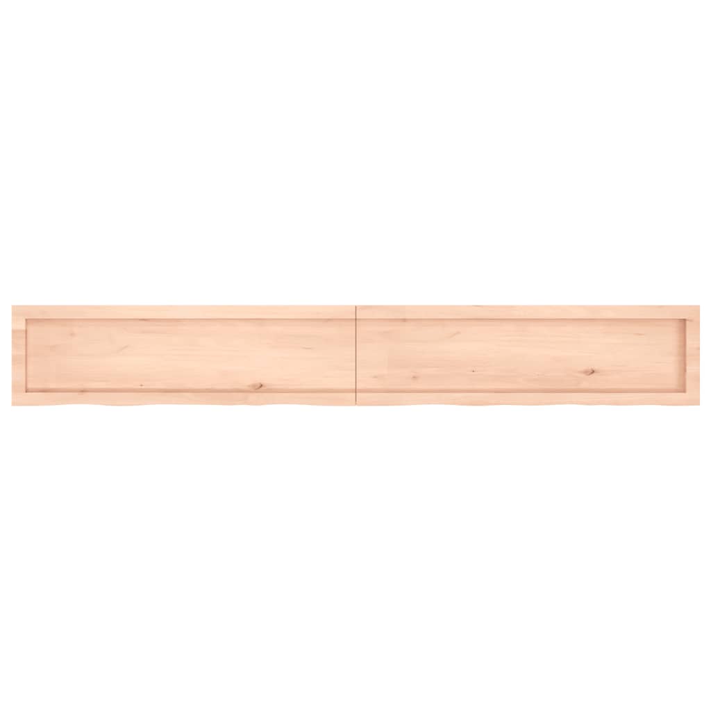 Étagère murale 200x30x(2-6) cm bois de chêne massif non traité