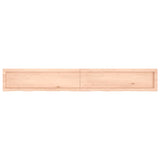 Étagère murale 200x30x(2-6) cm bois de chêne massif non traité