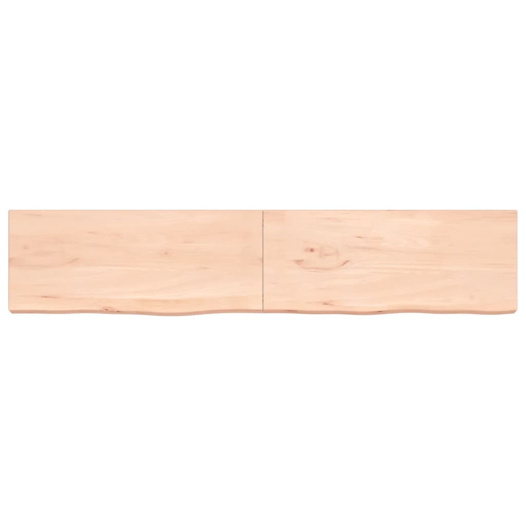 Étagère murale 200x40x(2-6) cm bois de chêne massif non traité