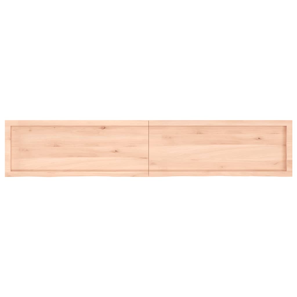 Étagère murale 200x40x(2-6) cm bois de chêne massif non traité