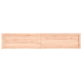 Étagère murale 200x40x(2-6) cm bois de chêne massif non traité