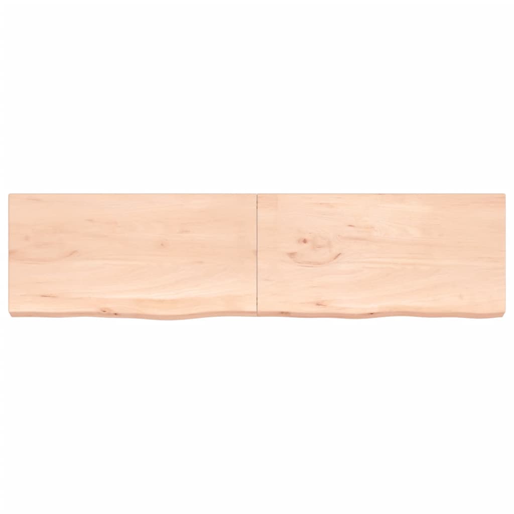 Étagère murale 200x50x(2-6) cm bois de chêne massif non traité