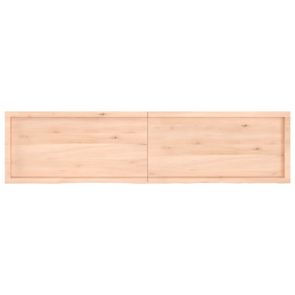 Étagère murale 200x50x(2-6) cm bois de chêne massif non traité