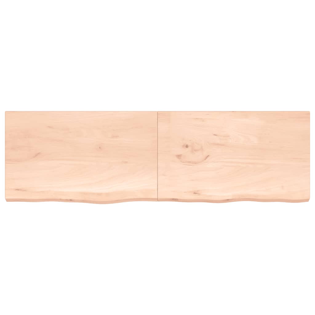 Étagère murale 200x60x(2-4) cm bois de chêne massif non traité